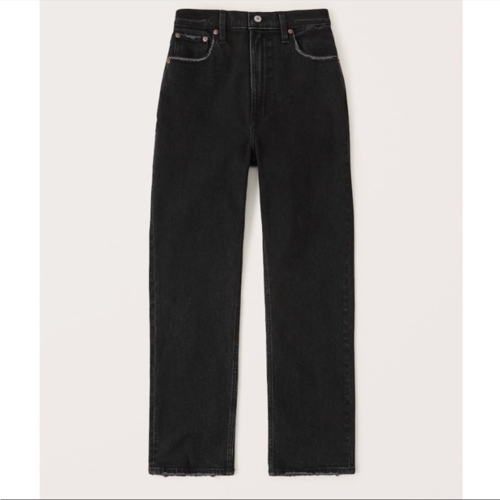 Abercrombie & Fitch The Ankle Straight Ultra High Rise